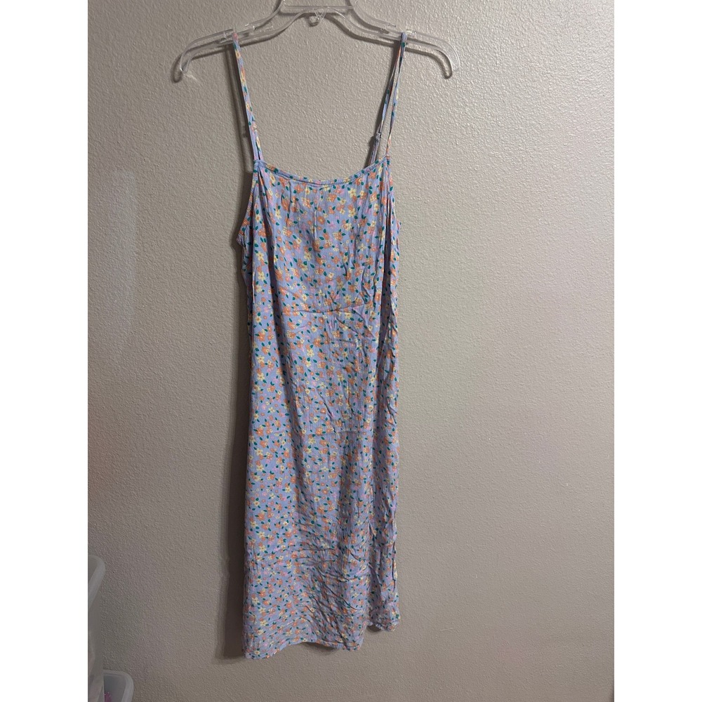 Billabong Floral Print Mini Dress Spaghetti Strap Casual Summer Dress